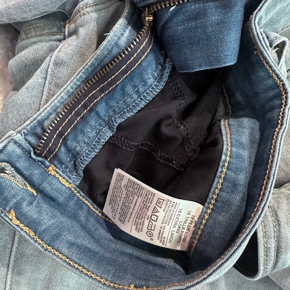 Plus Size 18 Long Old Navy Light Blue Rockdtar High Rise Ripped Jeans - Picture 5 of 7